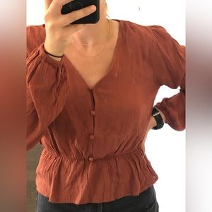 Marshall’s long sleeve peplum top